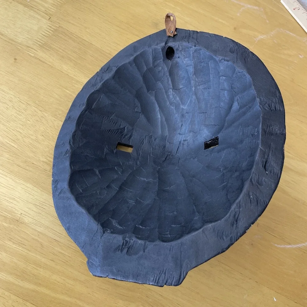 Mask in wood Mask wall Decration size L 11''xW 9''xD 3'' event